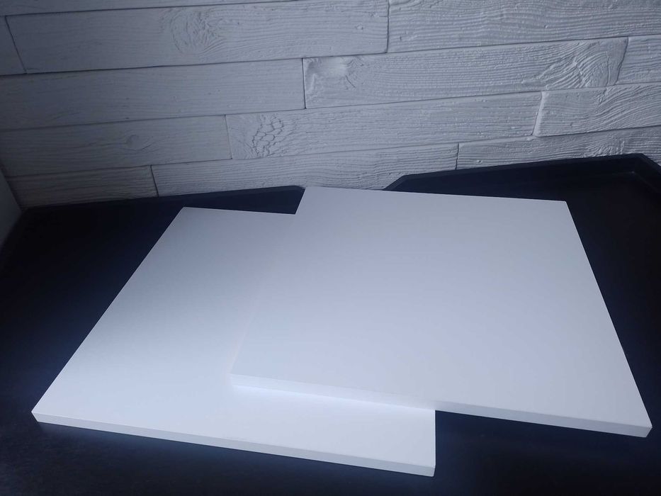 półka biała (2 szt.), Ikea, 39,6 x 38 cm, płyta wiórowa, nowe, wysyłka