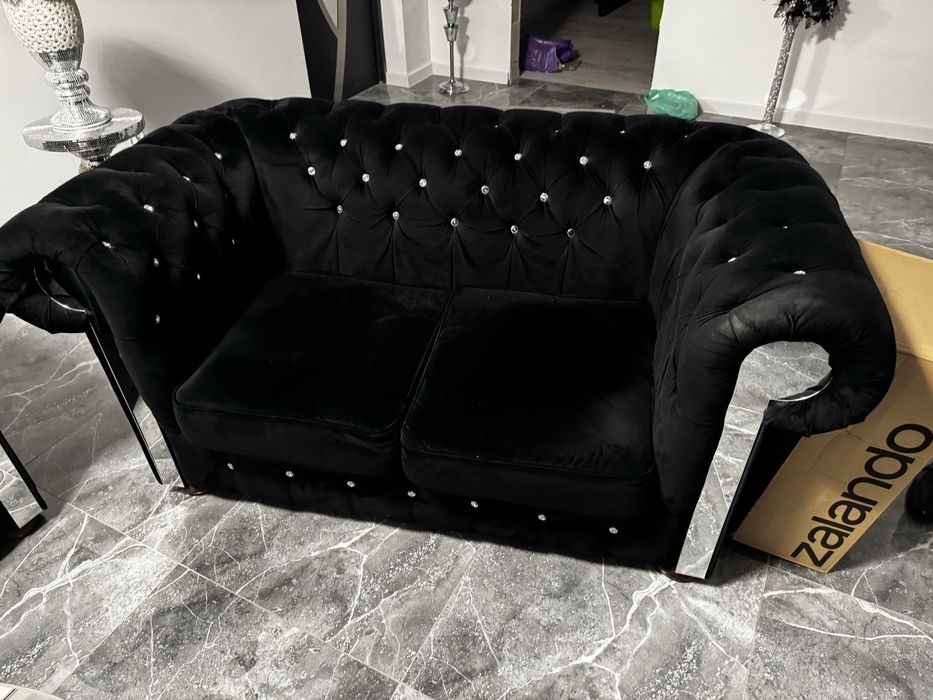 Sofa glamour chesterfield 3+2