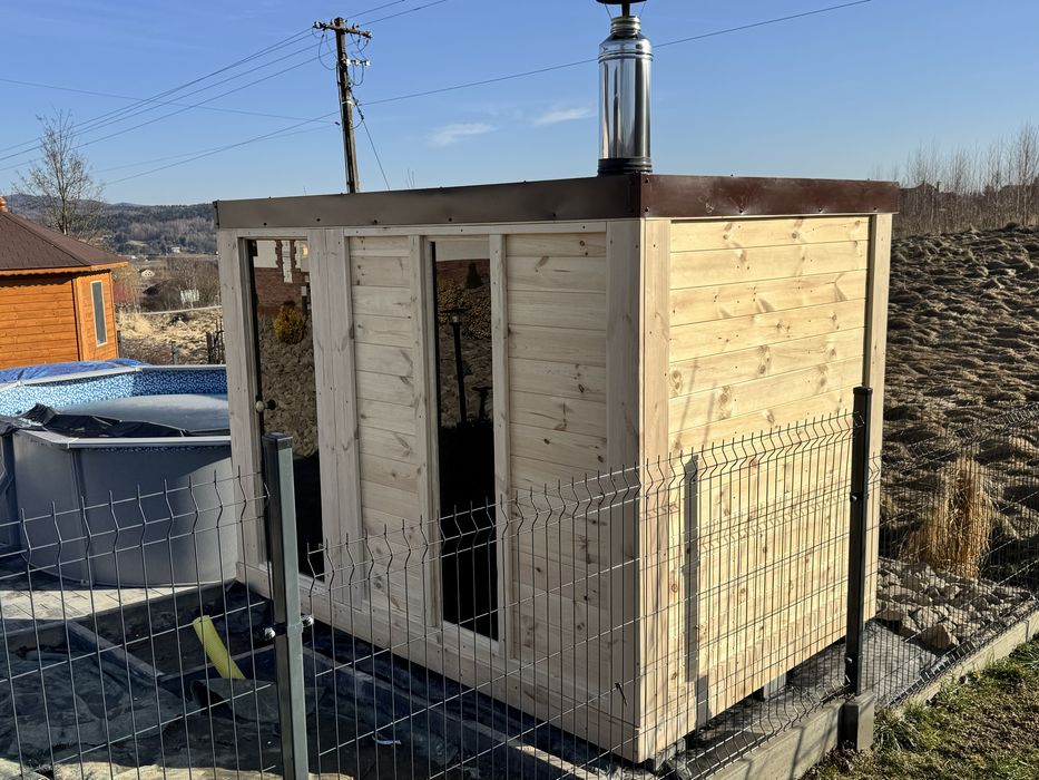 Sauna ogrodowa sauna z przedsionkiem ocieplona dostawa caly kraj