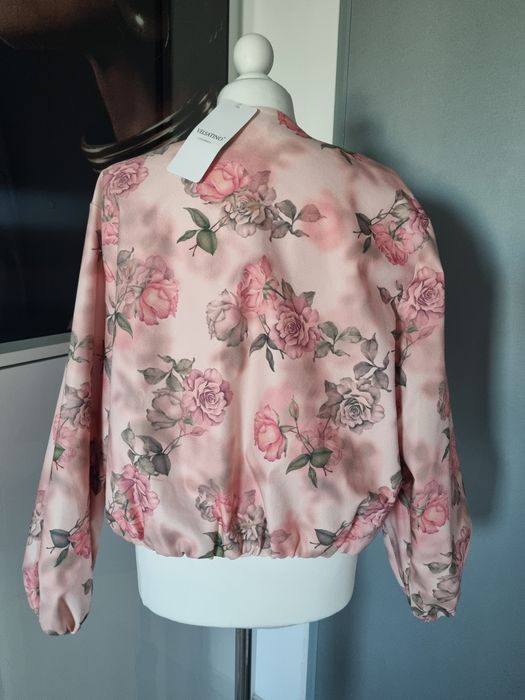 Kurtka bomberka róże damska