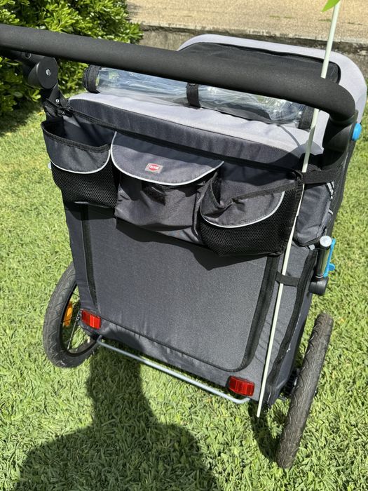 Atrelado P/ Bicicleta - Tam. L cinza/preto Trixie Ref: TX12798