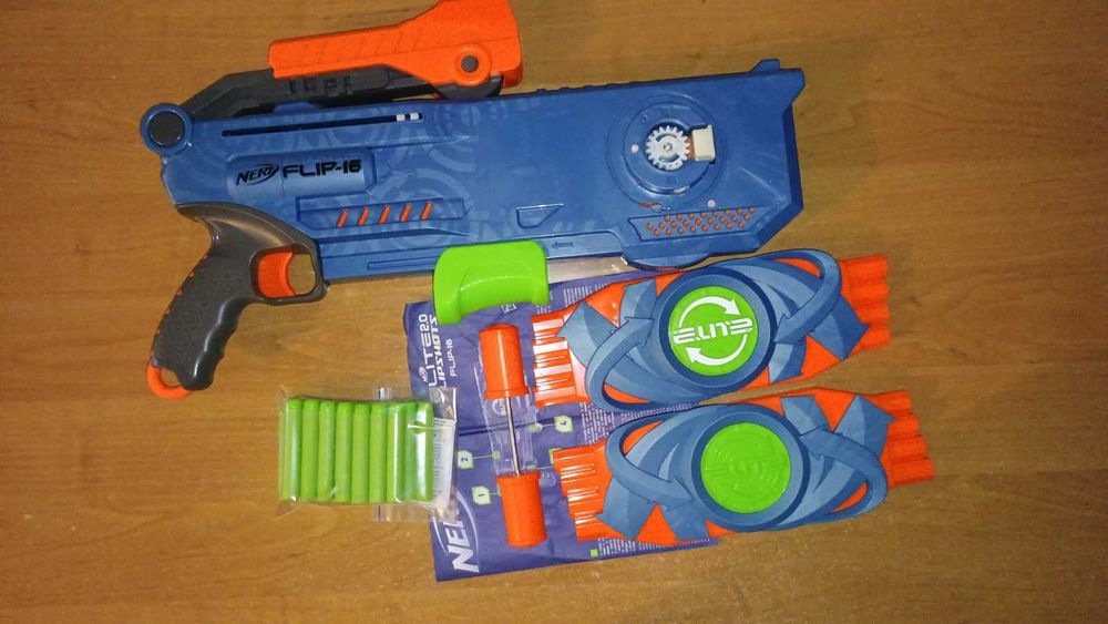 Іграшковий бластер Nerf Elite 2.0 Flipshots Flip-16 поновлена коробки