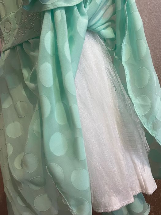 Бірюзова сукня для дівчинки