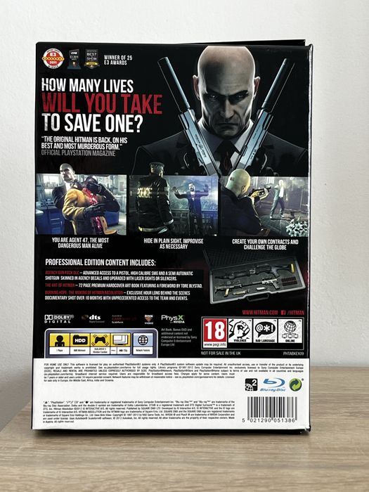Hitman Absolution Professional Edition PS3 angielska komplet stan idealny