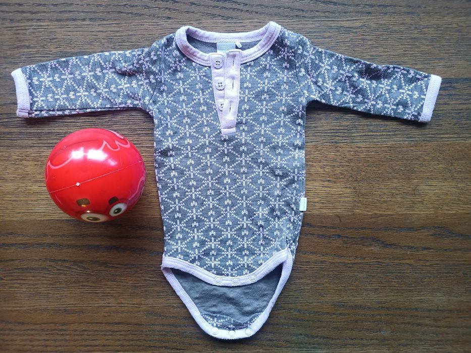 body, rozm. 56, 48% merino, 45% bawełna, 7% poliamid, Name it