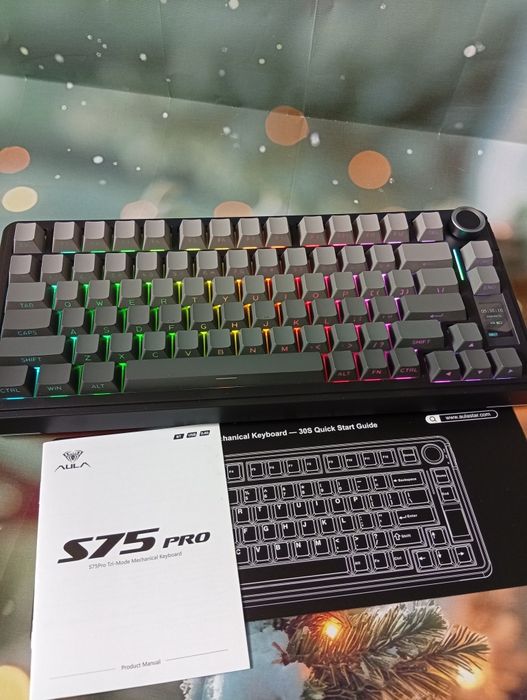 !! Ігрова механічна клавіатура AULA S75 Pro!!