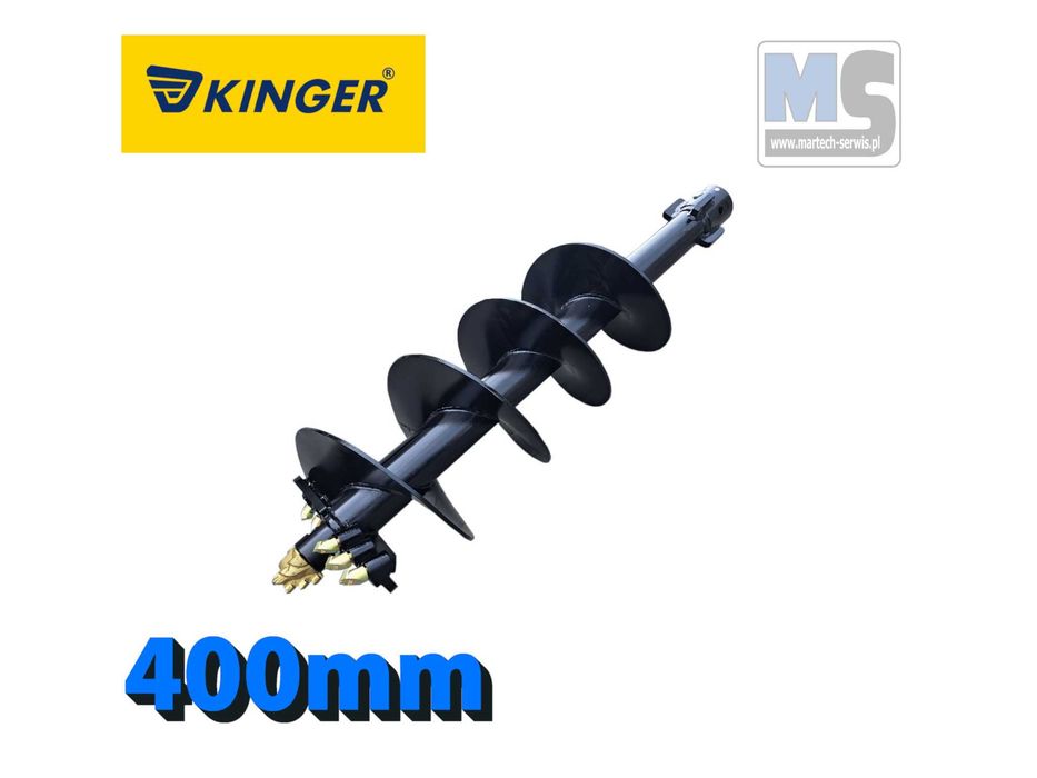 Wiertło do wiertnicy hydraulicznej z zębami z wolframu fi400