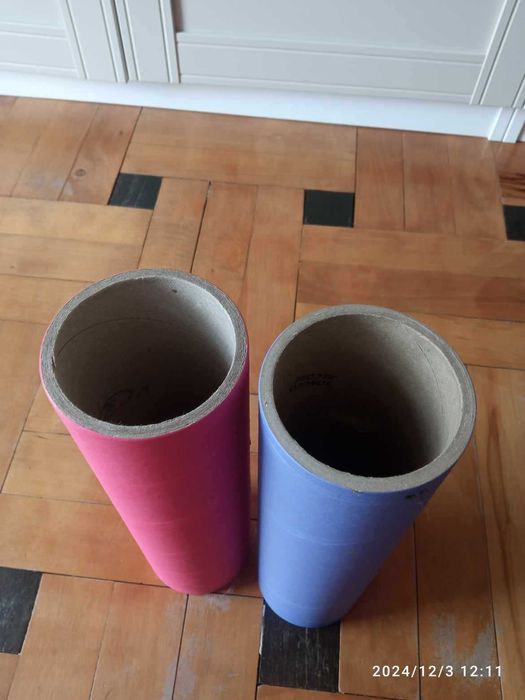 Bardzo twarde gilzy/rury kartonowe