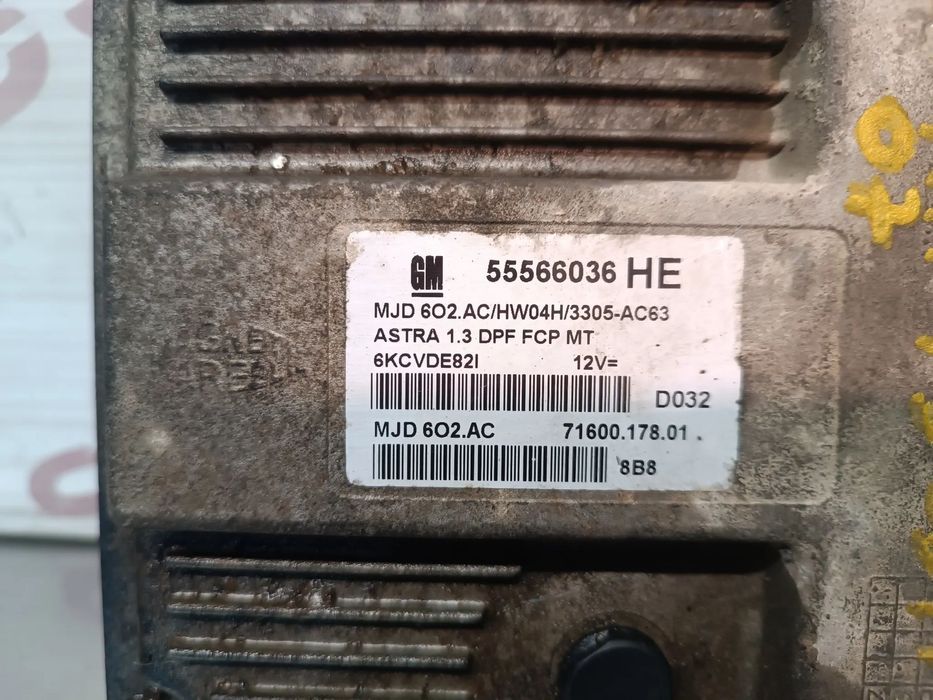 UNIDADE / CENTRALINA DO MOTOR OPEL ASTRA H 1.3CDTI 55566036 HE