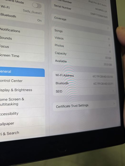 iPad Pro 9.7. 2017р. 32GB. Space Grey. Без обмежень.Гарантія