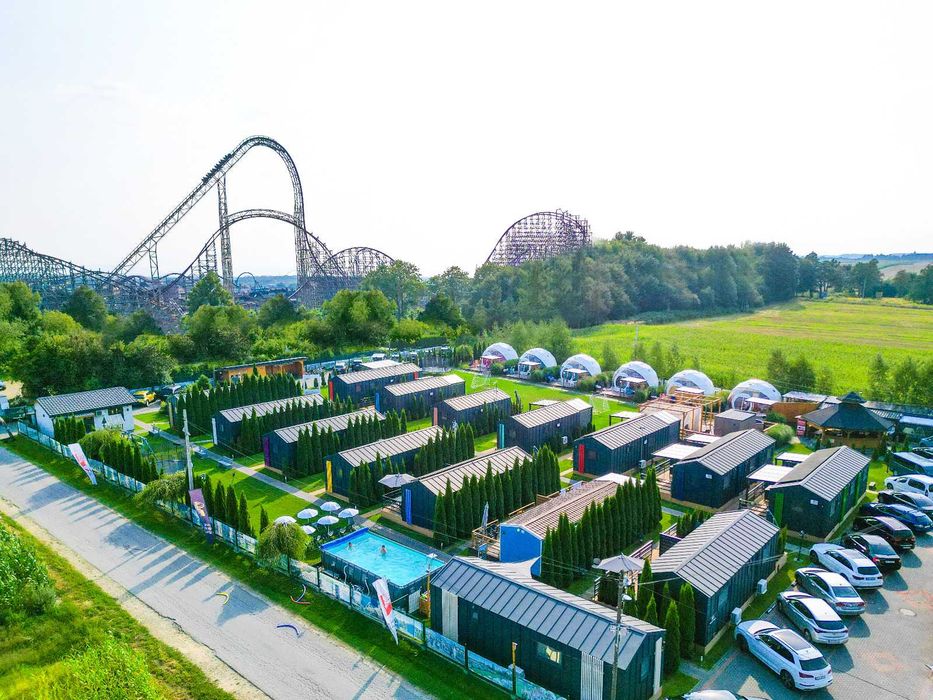 Energylandia Domek na wynajem w Zatorze - sauna, jacuzzi, basen, boiska, place zabaw, rowery