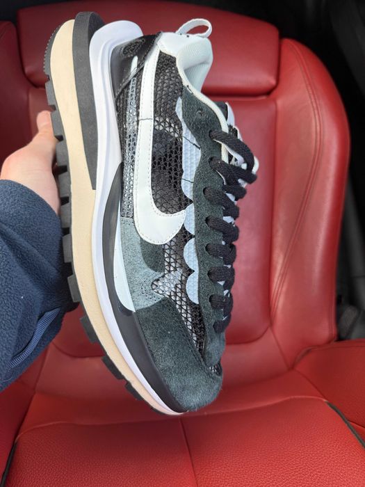 (ОПЛАТА ПІСЛЯ ОГЛЯДУ)Nike x Sacai VaporWaffle Black White Найк х Сакай