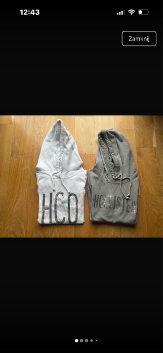 Hollister dwie bluzy + gratis dwa t-shirty Hollister damskie