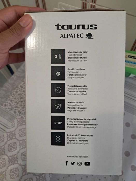 Aquecedor pequeno Taurus
