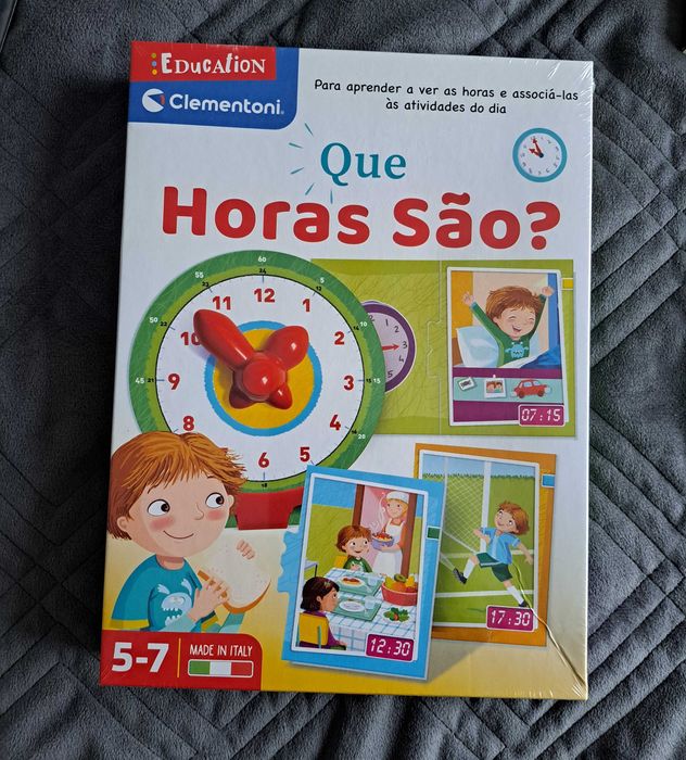 Jogo Que Horas São? - Clementoni - Novo
