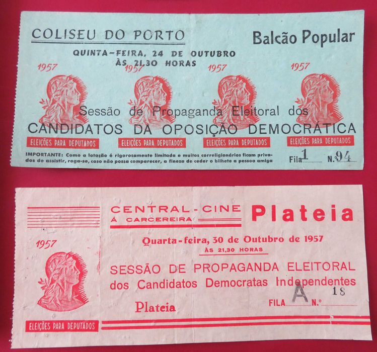 Humberto DELGADO - Lote de RARIDADES / Eleições 1957