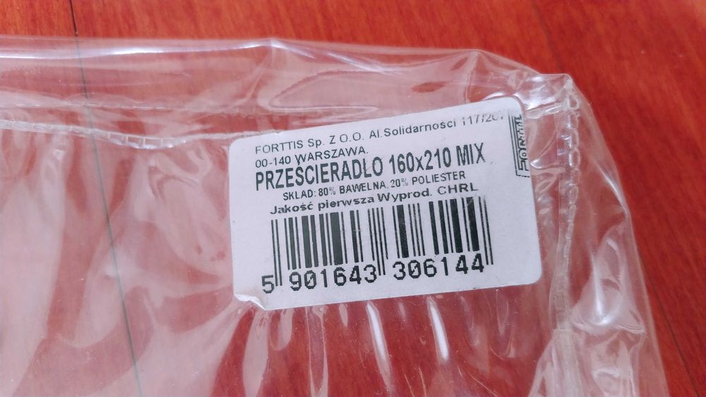 Prześcieradło z gumką 160x210