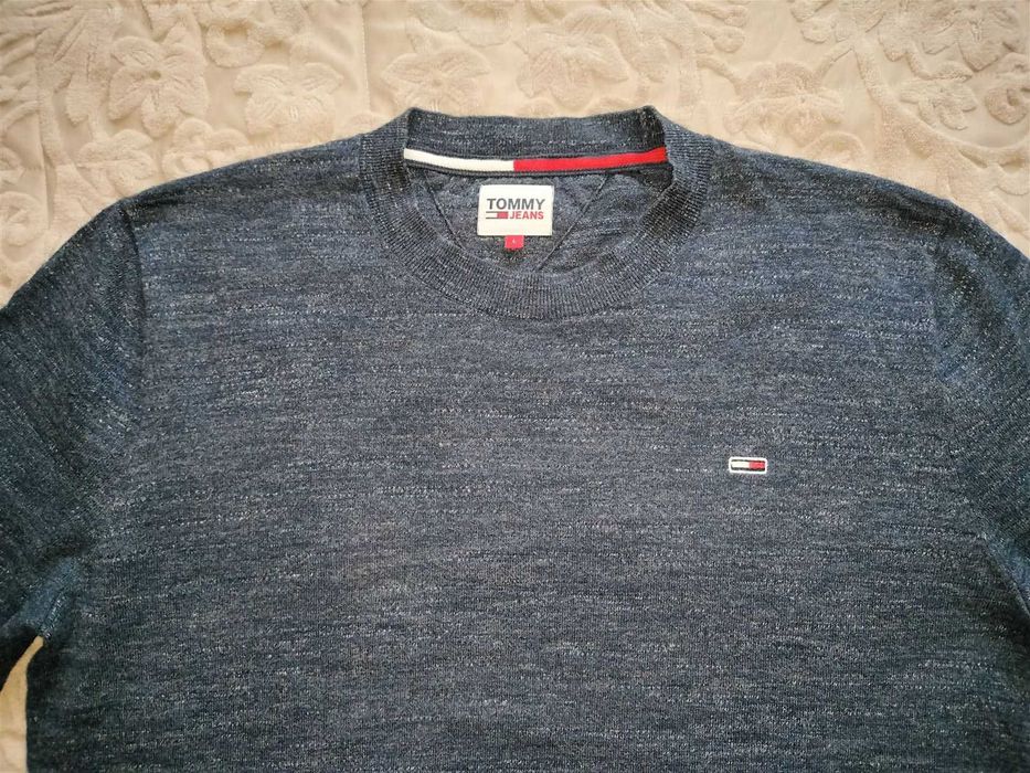 Tommy Hilfiger lekki sweter, rozm.L, stan BDB