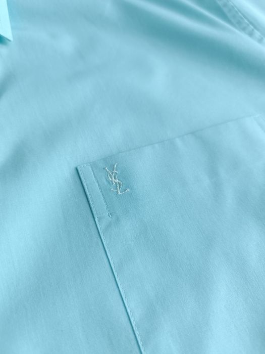 Красивая оригинальная рубашка Yves Saint Laurent с коротким рукавом р-р Xl