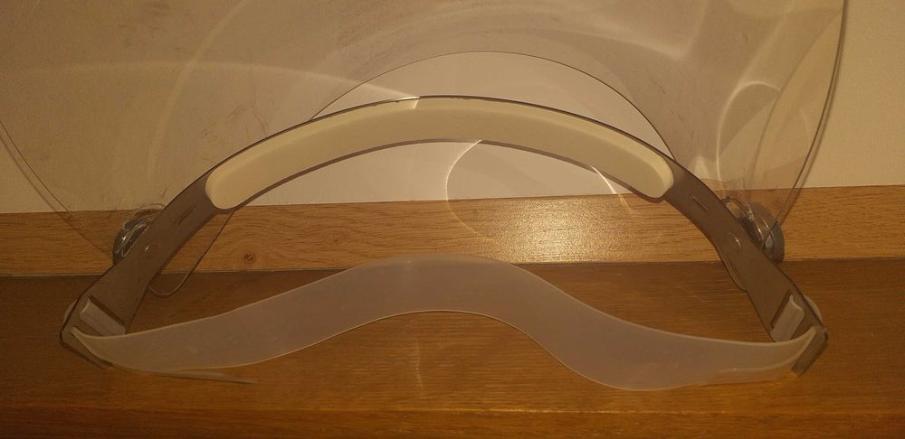 Przyłbica medyczna, 2szt, niklowana