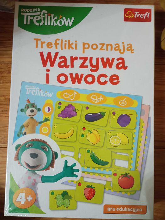 Gra edukacyjna trefliki owoce i warzywa