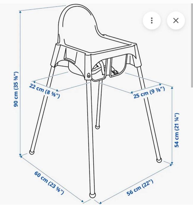 Cadeira de papa ikea ANTILOP bebé