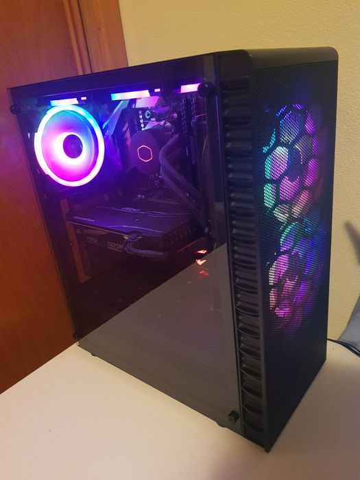 Pc Gamming c/ Monitor Teclado Rato e Mesa