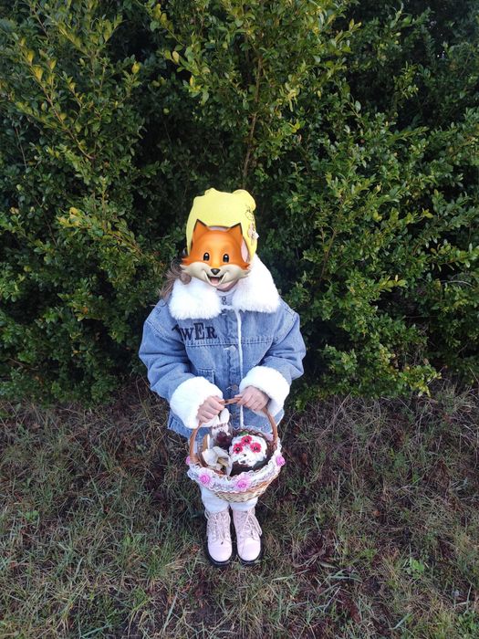 Джинсова тепла куртка р.130