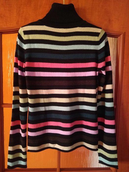 SUD Express  Francuski damski sweter z golfem, 50% Merino, Rozmiar M-L