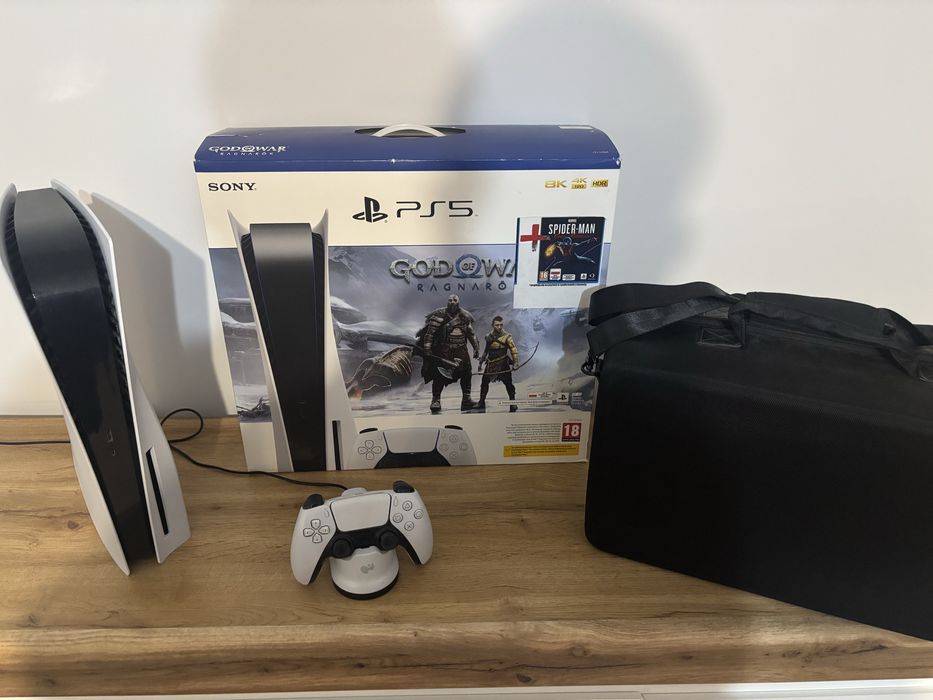 PlayStation 5 PS5 + pad + gry PS4/PS5 – zestaw, ideał