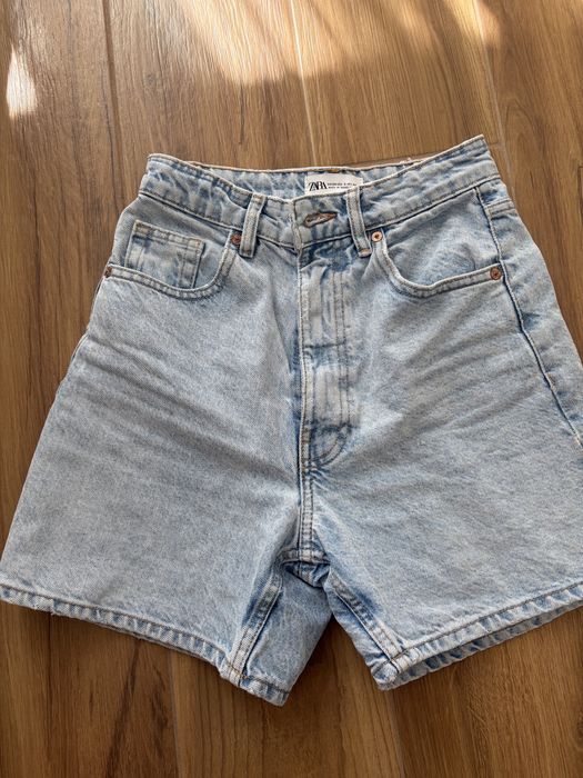 Джинсові шорти zara 34