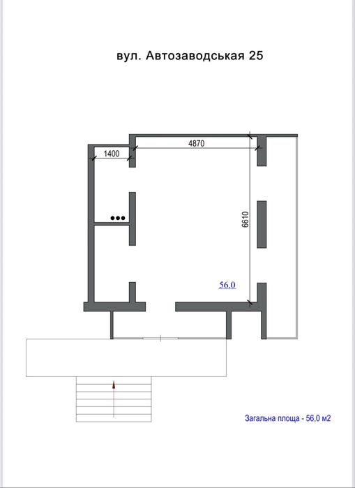 Оренда торгівельного приміщення, 56м2, вул. Автозаводська