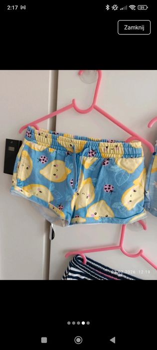 Spodenki krótkie rozmiar 116 używane