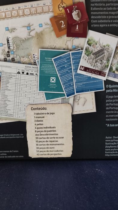 Jogo de tabuleiro "Quinto Império"