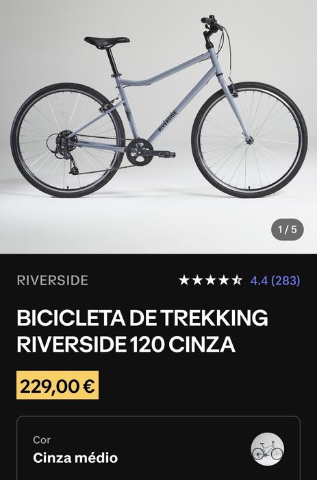 Bicicleta Btwin Riverside Decathlon como nova