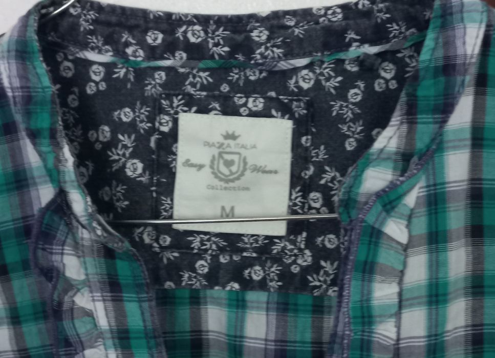 Blusa com tecido xadrez.M