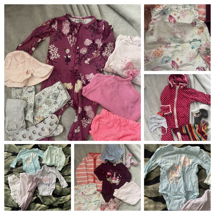 Wyprzedaż dziecięcych ubranek 68 i 74 body  zara hm