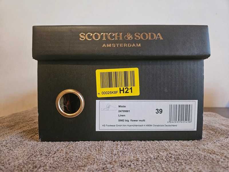 Klapki Scotch & Soda, rozmiar 39, kwiaty