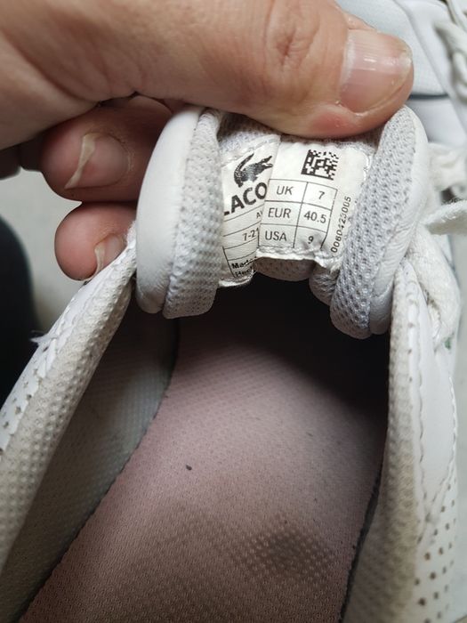 Buty trampki biale lacoste 40.5