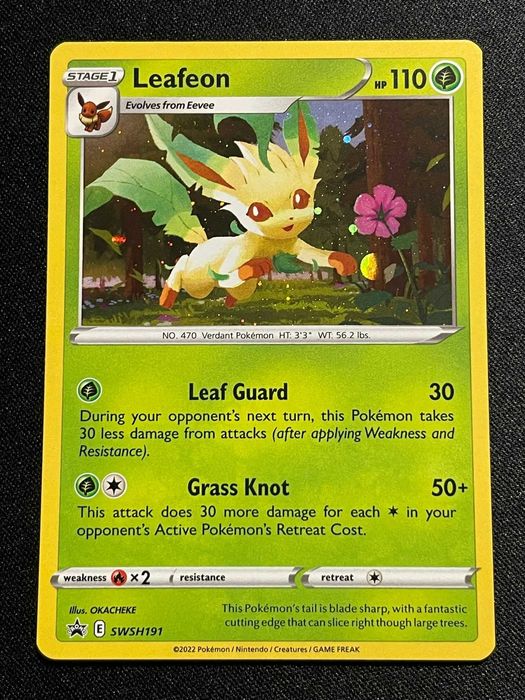 Carta Pokémon Leafeon SWSH191 Promo