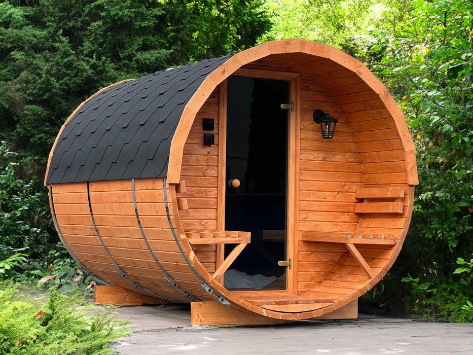 Sauna Ogrodowa Beczka Ruska Bania Dowolna Konfiguracja Cenowa