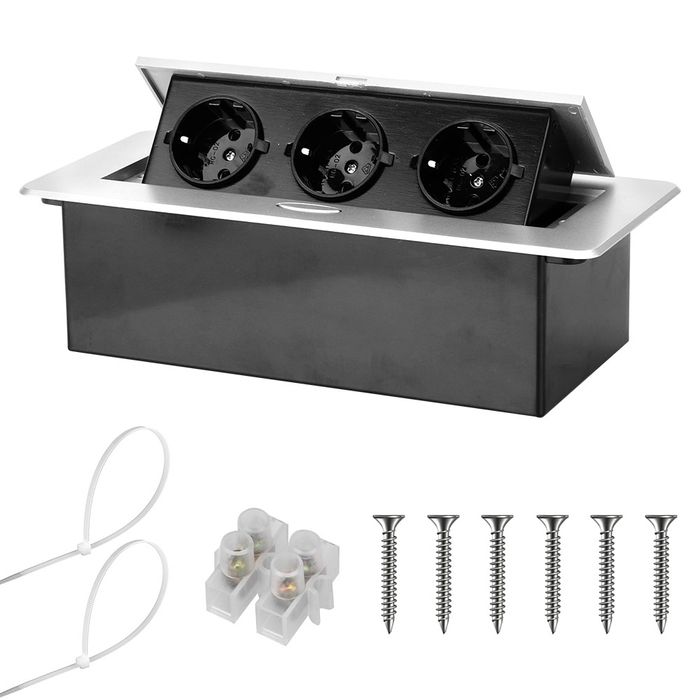 Подвійна розетка в стільниці з usb