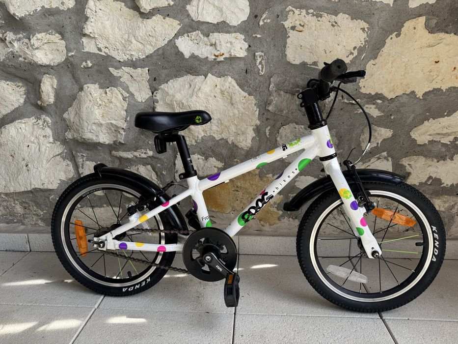 Rower dziecięcy Frog 44 Spotty 16" – lekki, aluminium, stan bdb