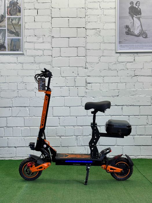Електросамокати Boost Scooter 004 ПРО (2500W,20Ah) Швидкість 70 км/год, Двумоторный Электросамокат с сиденьем