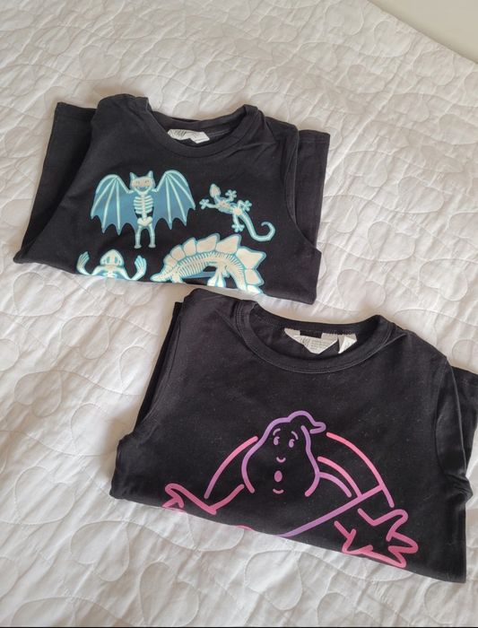 Bluzki H&M na Halloween rozm. 110/116