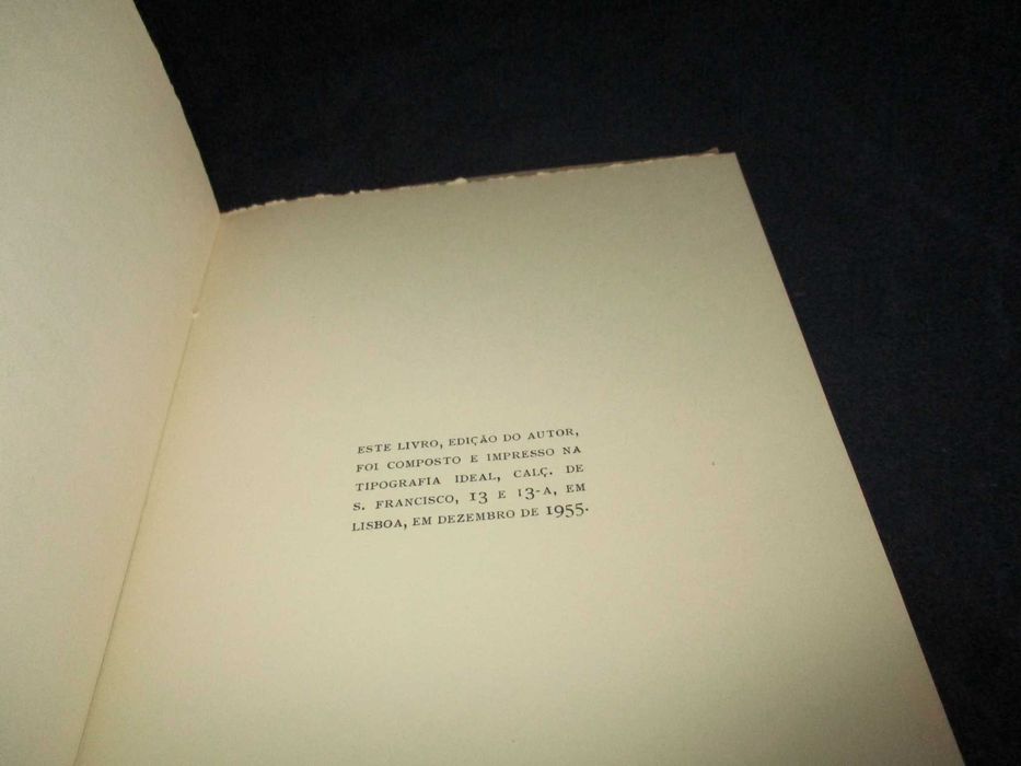 Livro Mesa da Solidão Poemas Raul de Carvalho 1ª edição Autografado