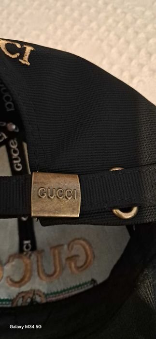 Czapeczka w stylu gucci czarna