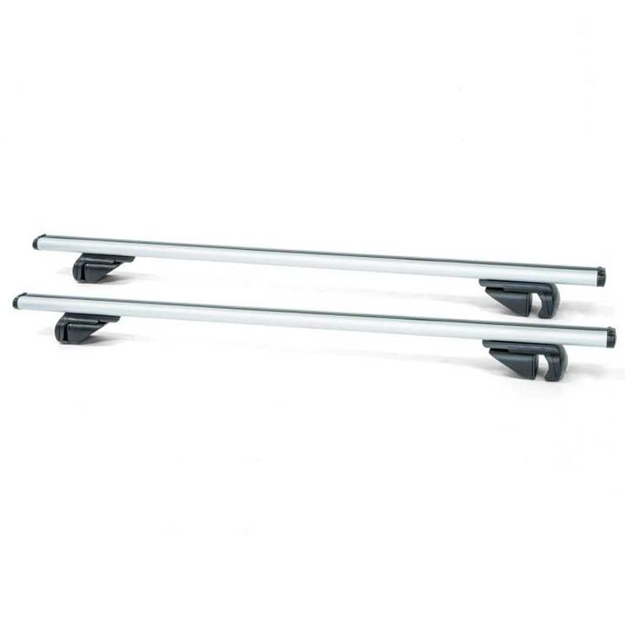 Aluminiowy bagażnik dachowy 130 cm – na relingi otwarte z zamkami