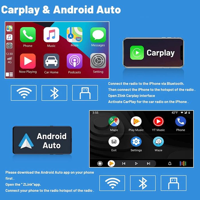 Rádio android Fiat Panda 2003-12 CARPLAY WIFI GPS BT 2/32GB novo