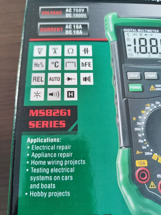 Multimetr MASTECH MS8268 - pełen zestaw - Międzyrzecz
